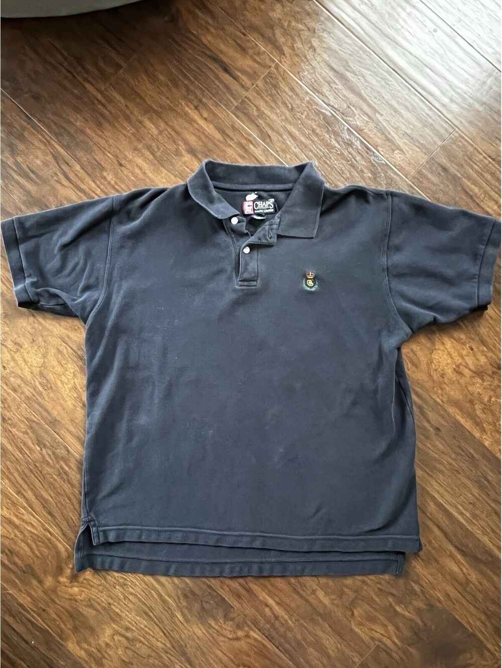 Chaps Ralph Lauren Polo Shirt Short Sleeve Men’s Size Medium Navy Blue